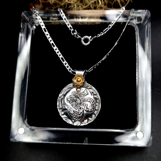 Unique silver OM sign pendant Pendant SweetyBijou Jewelry   