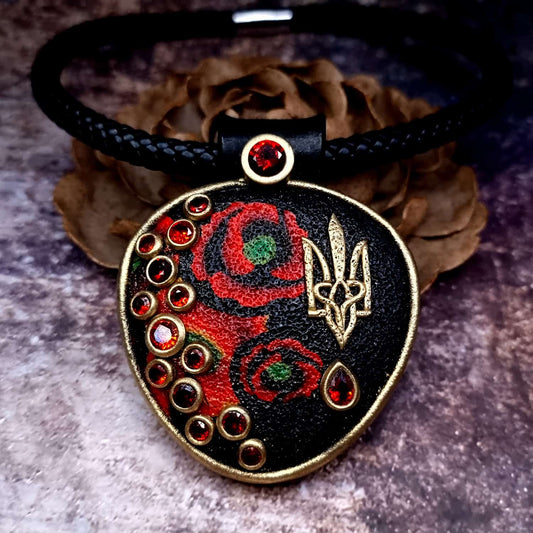 Ukrainian Symbols - Pendant Pendant SweetyBijou Jewelry Default Title  