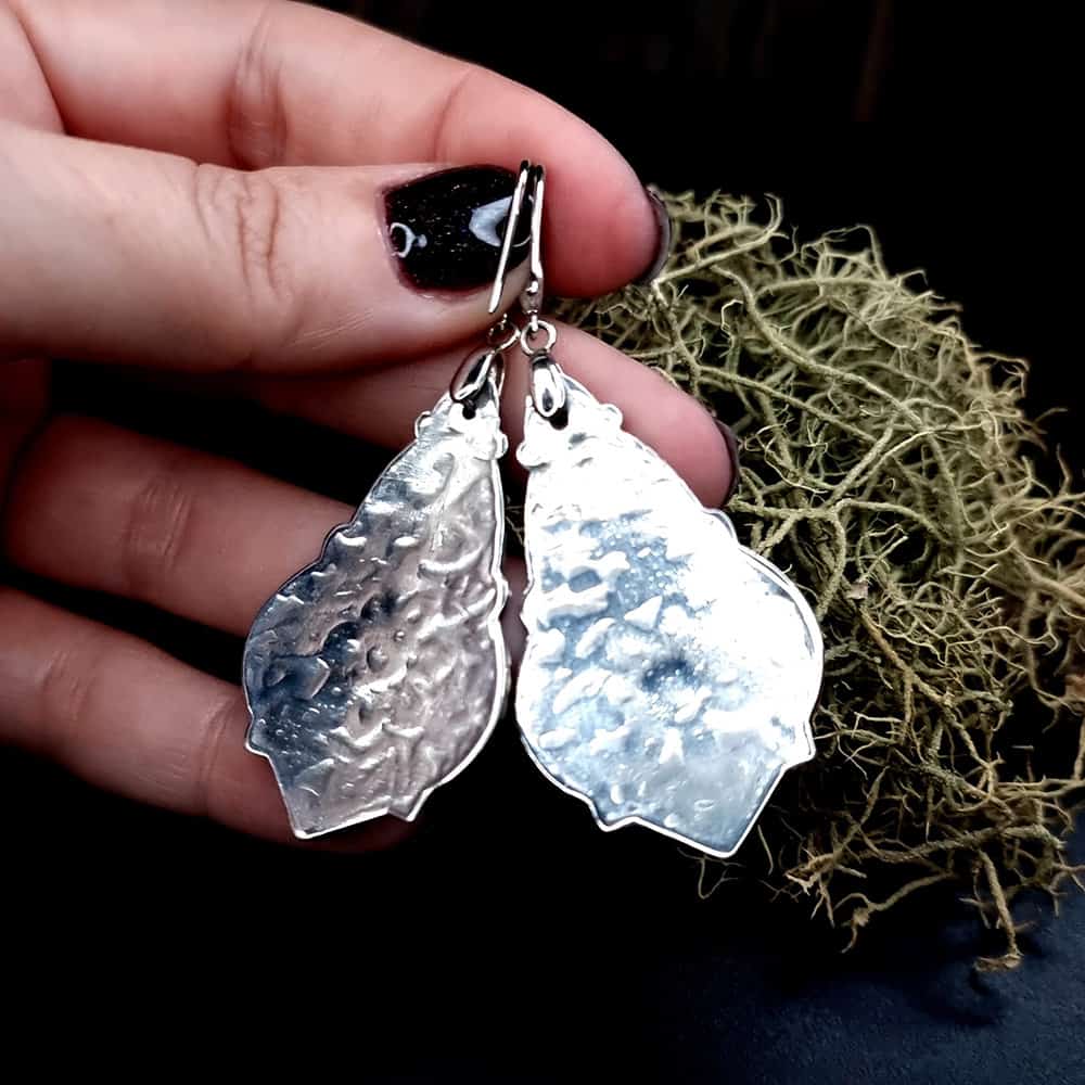 Unique romantic silver earrings Earrings SweetyBijou Jewelry   